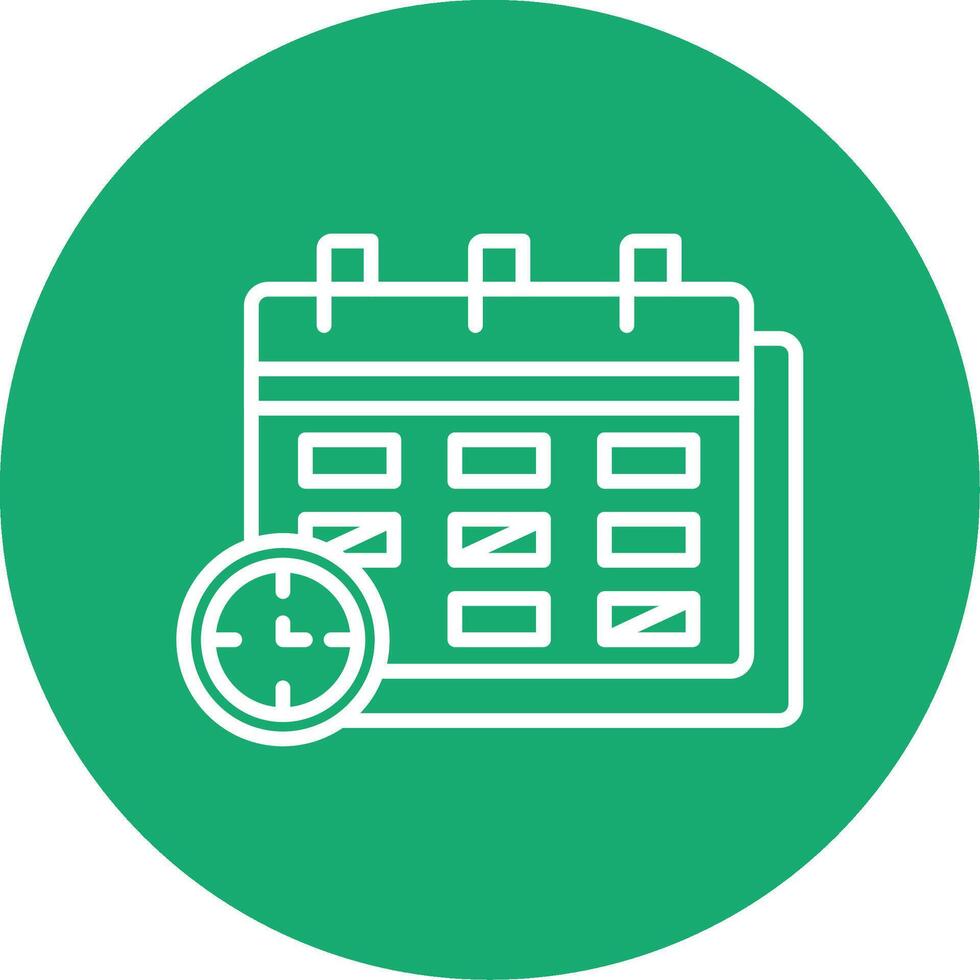 Term Line Multi Circle Icon vector