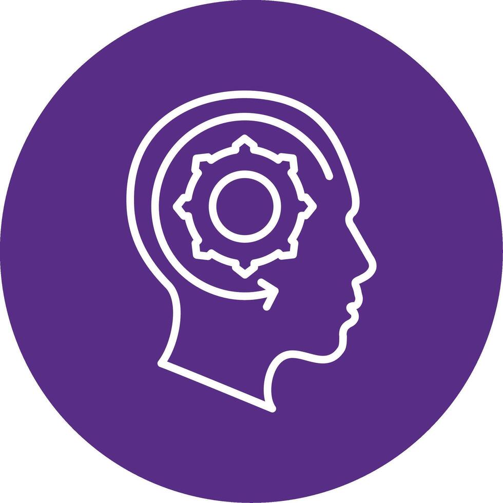 Learning Line Multi Circle Icon vector