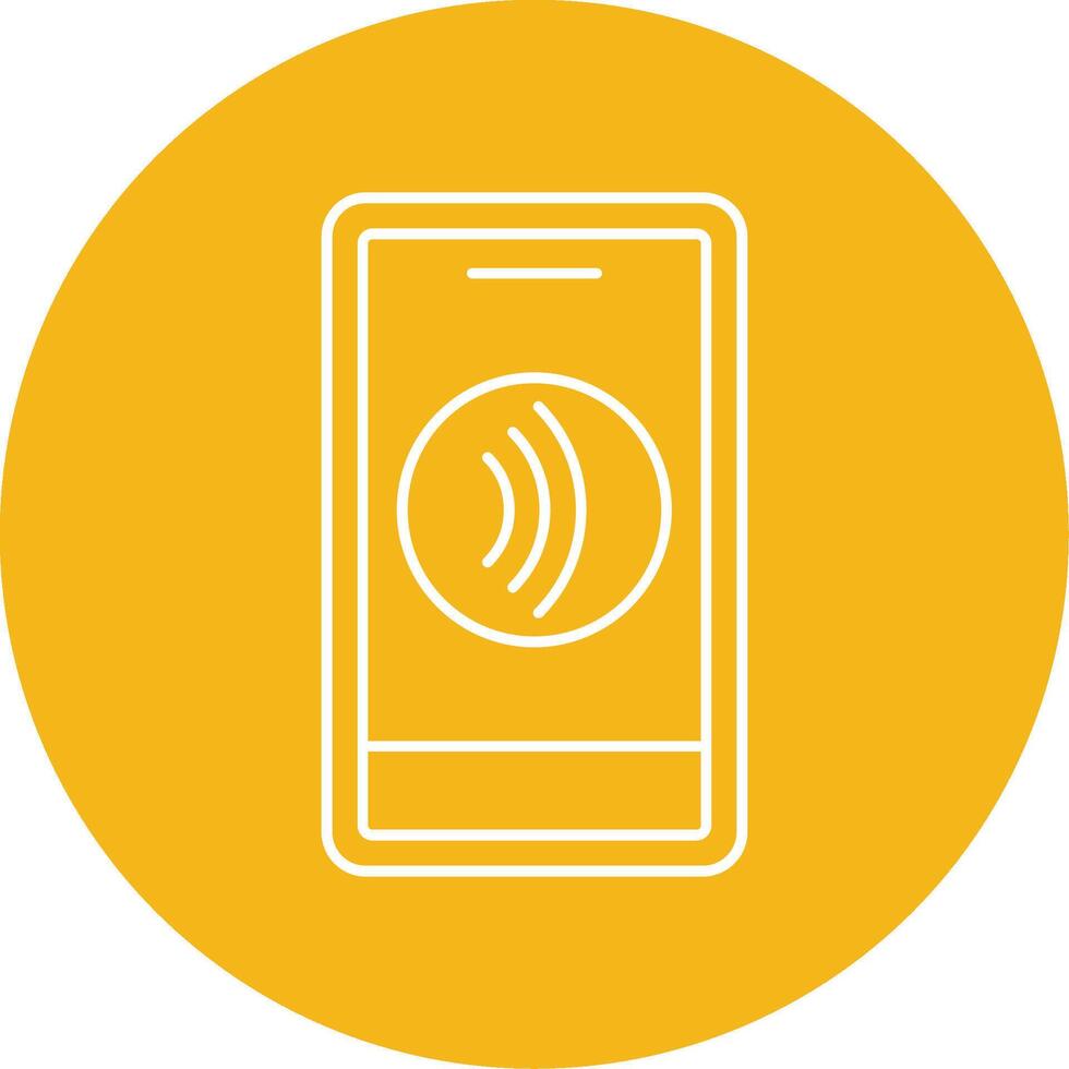 Tap To Pay Line Multi Circle Icon vector