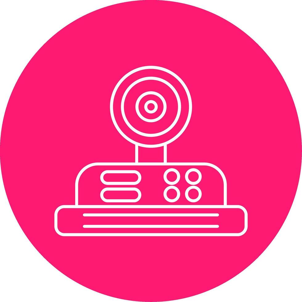 Camera Line Multi Circle Icon vector