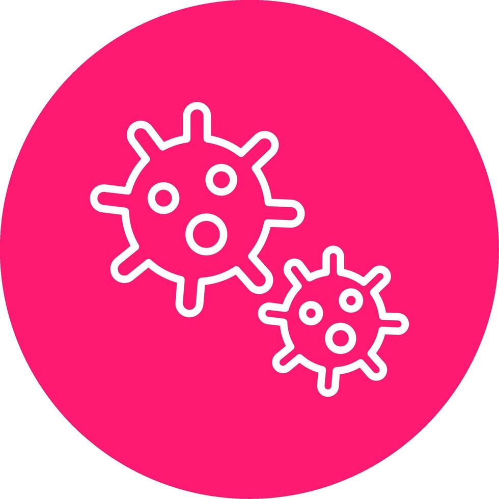 Platelet Line Multi Circle Icon vector