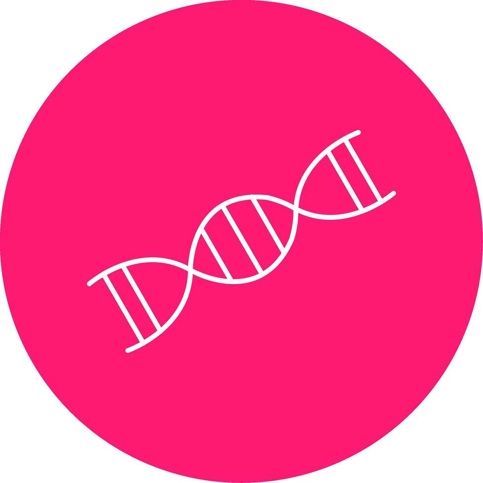Dna Line Multi Circle Icon vector
