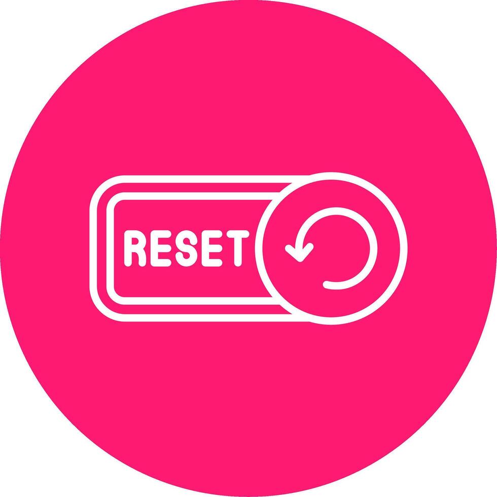 Reset Line Multi Circle Icon vector