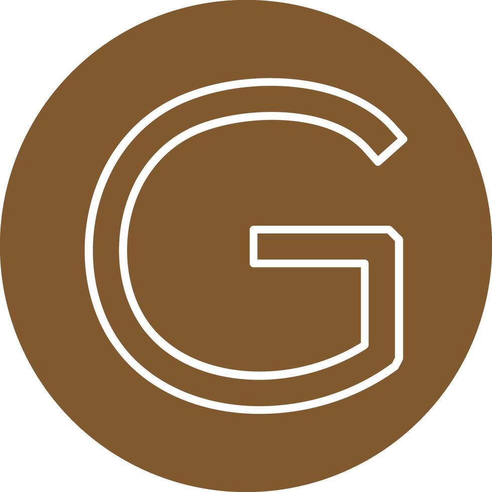 Capital G Icon vector