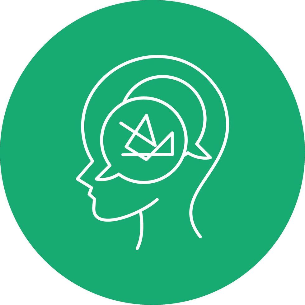 Confusion Line Multi Circle Icon vector
