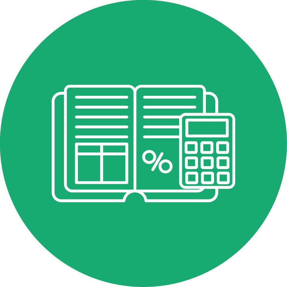 Profit Division Line Multi Circle Icon vector