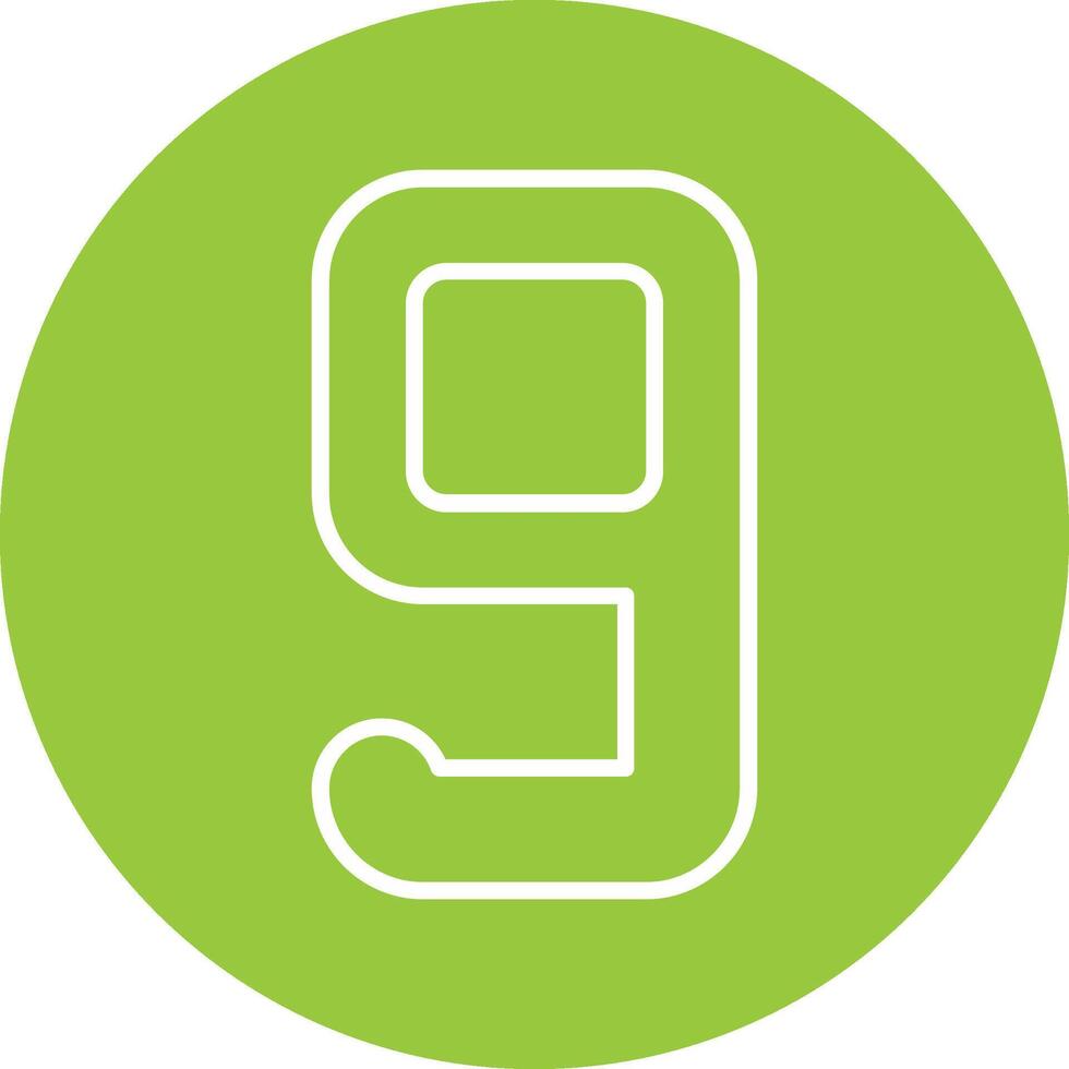 Nine Line Multi Circle Icon vector