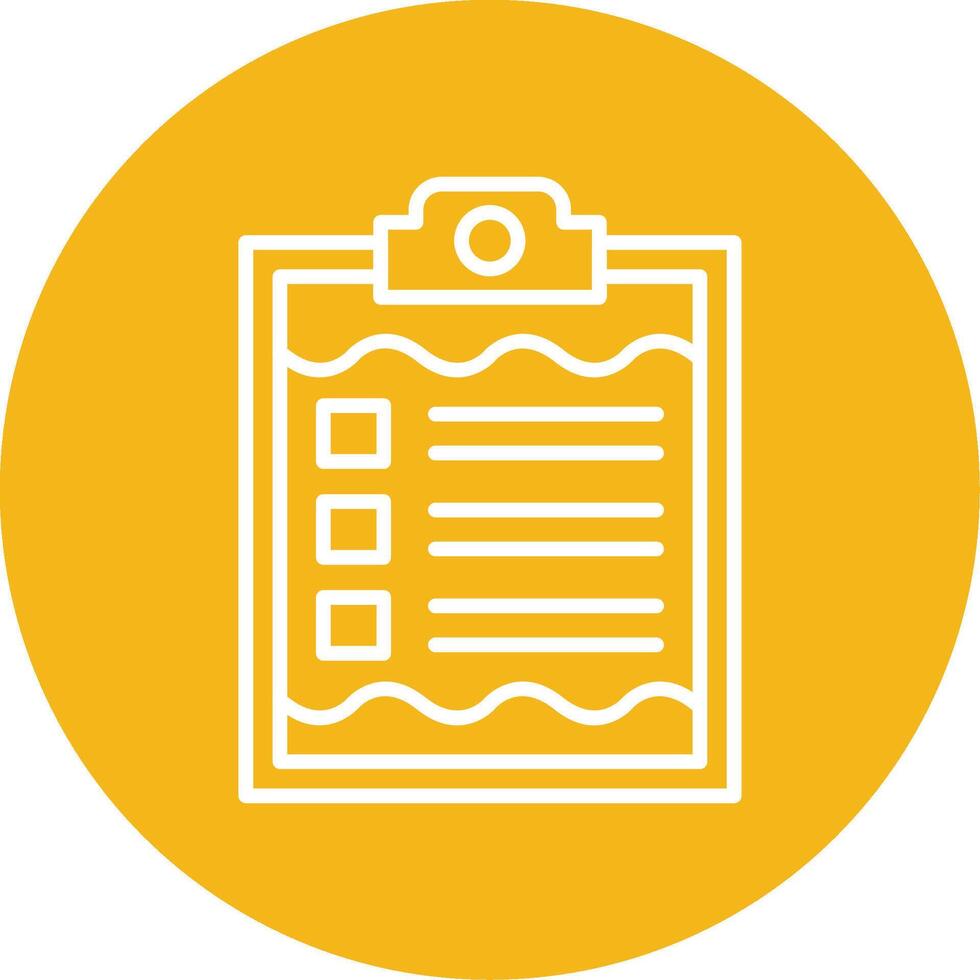 Clipboard Line Multi Circle Icon vector