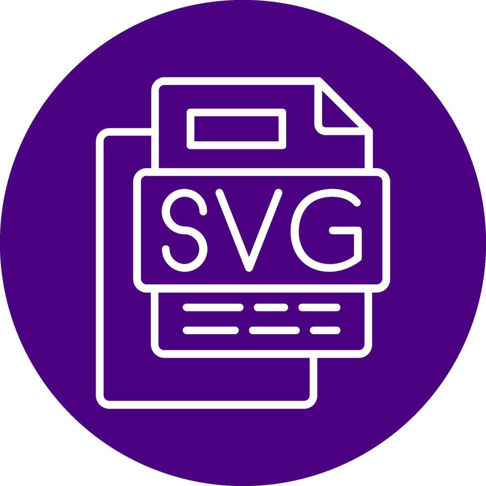 SVG File Line Multi Circle Icon vector