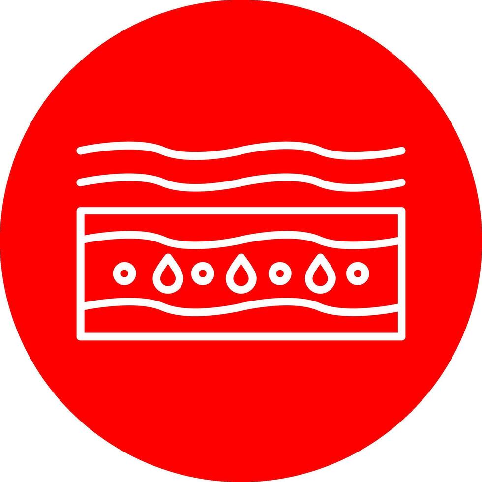 Moisturizing Line Multi Circle Icon vector