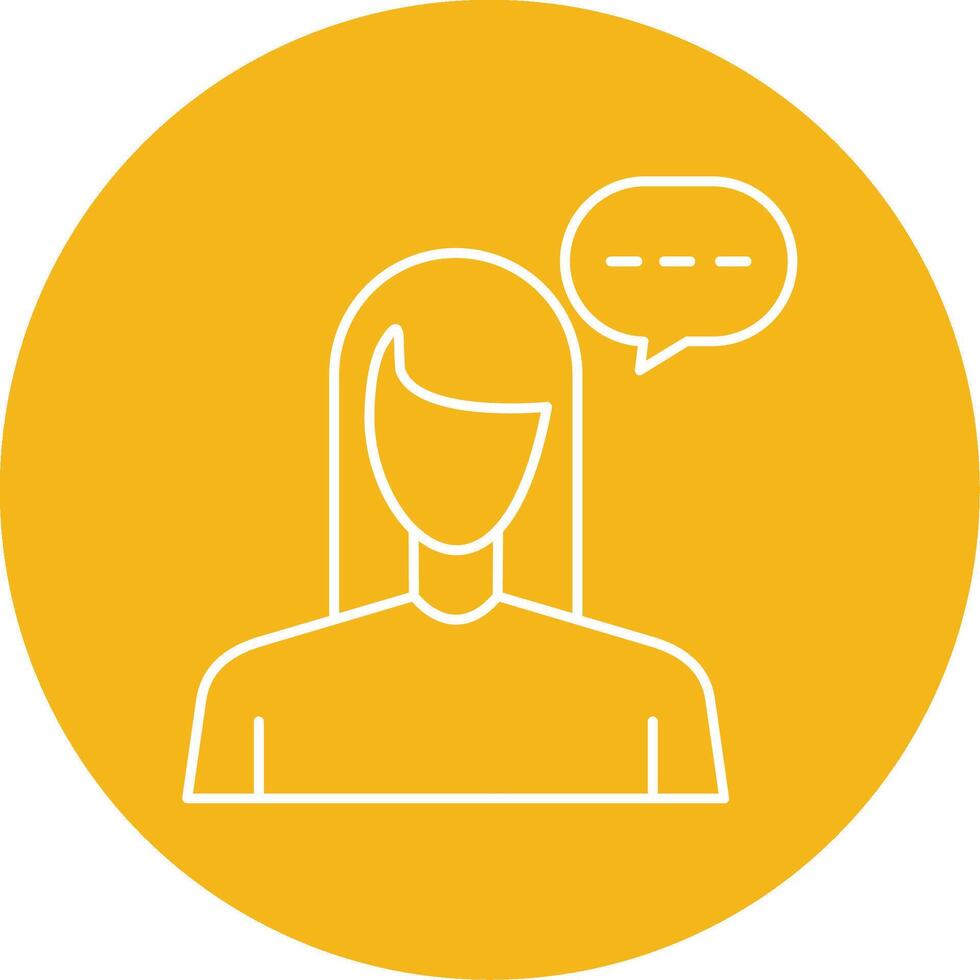 Virtual Assistant Line Multi Circle Icon vector