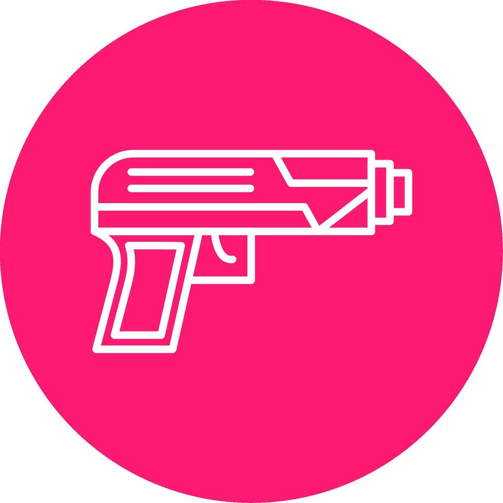 Starting Gun Line Multi Circle Icon vector