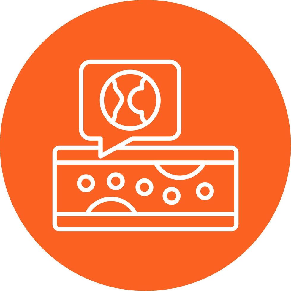 Atherosclerosis Line Multi Circle Icon vector