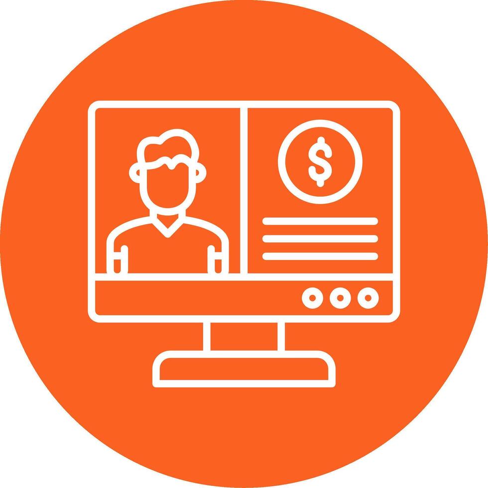 OnLine Multi Circle Coach Line Multi Circle Icon vector