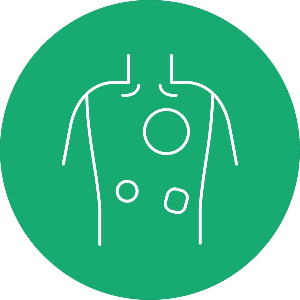 Eczema Line Multi Circle Icon vector