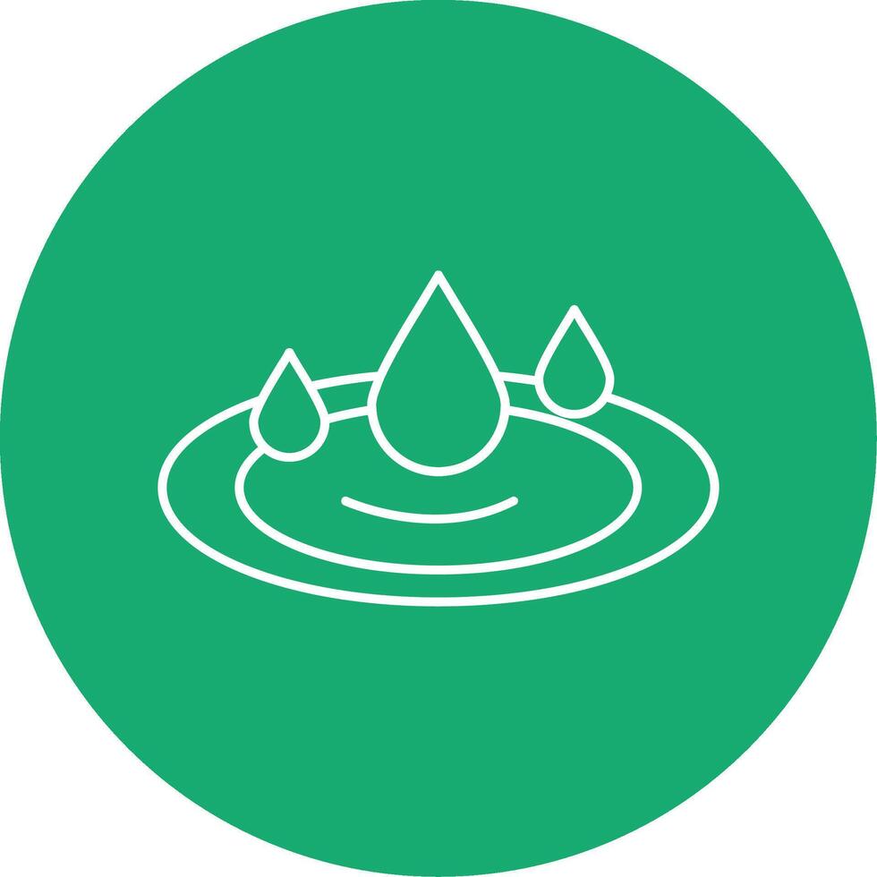 Water Splash Line Multi Circle Icon vector