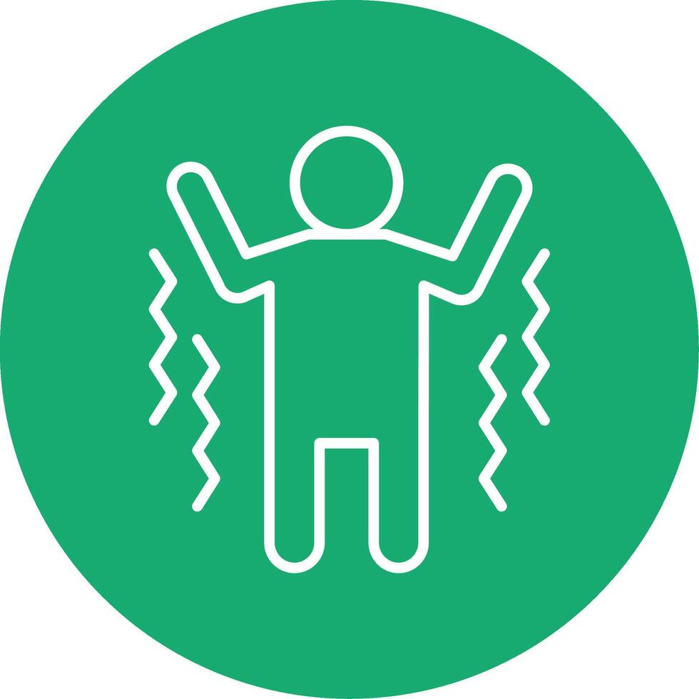 Tremor Line Multi Circle Icon vector