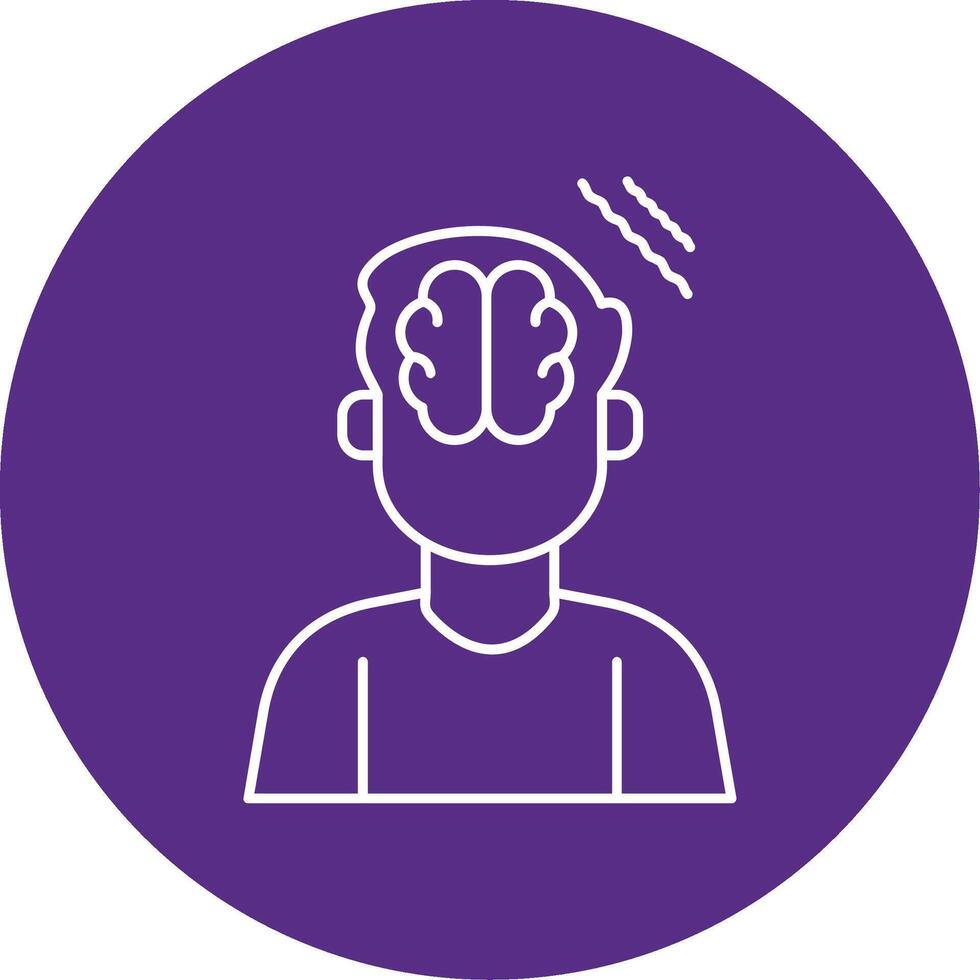 Parkinson Line Multi Circle Icon vector