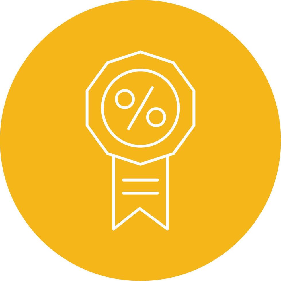 Badge Line Multi Circle Icon vector