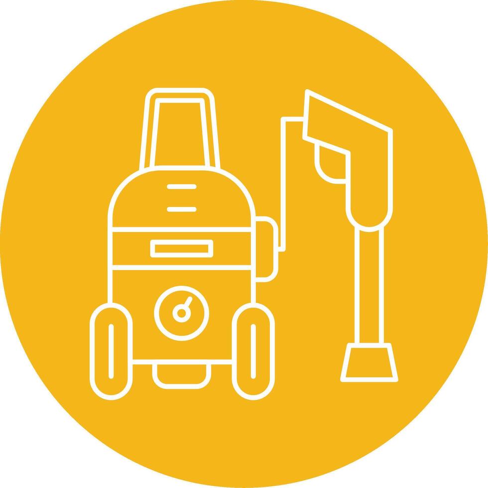 Power Wash Line Multi Circle Icon vector