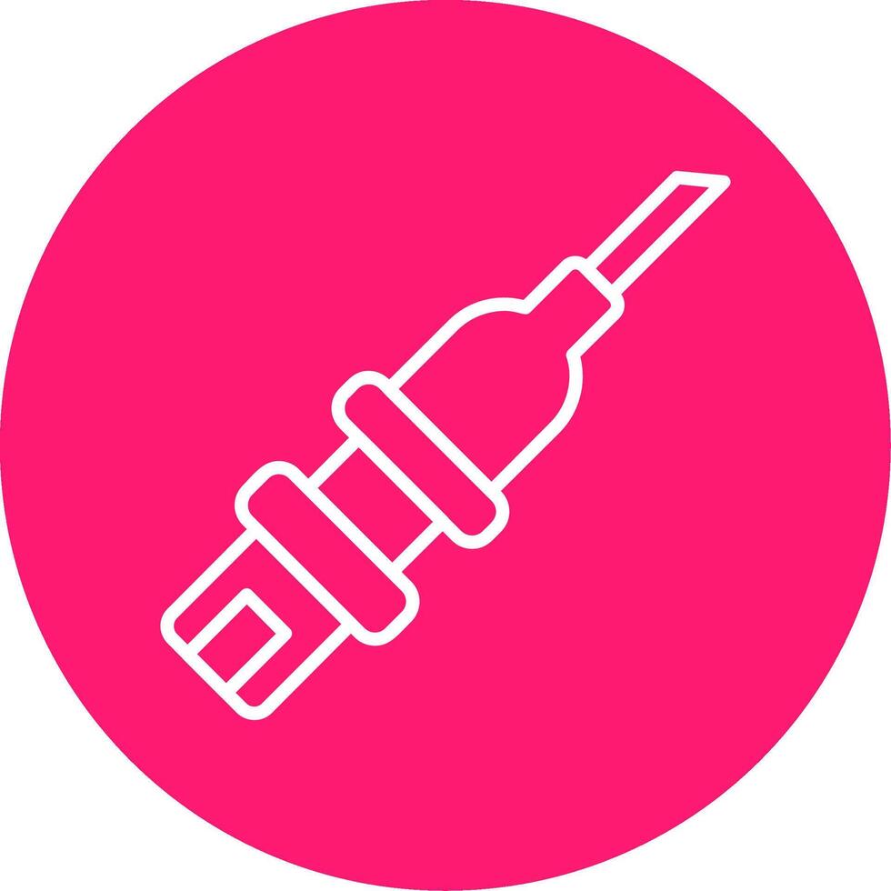 Catheterization Line Multi Circle Icon vector