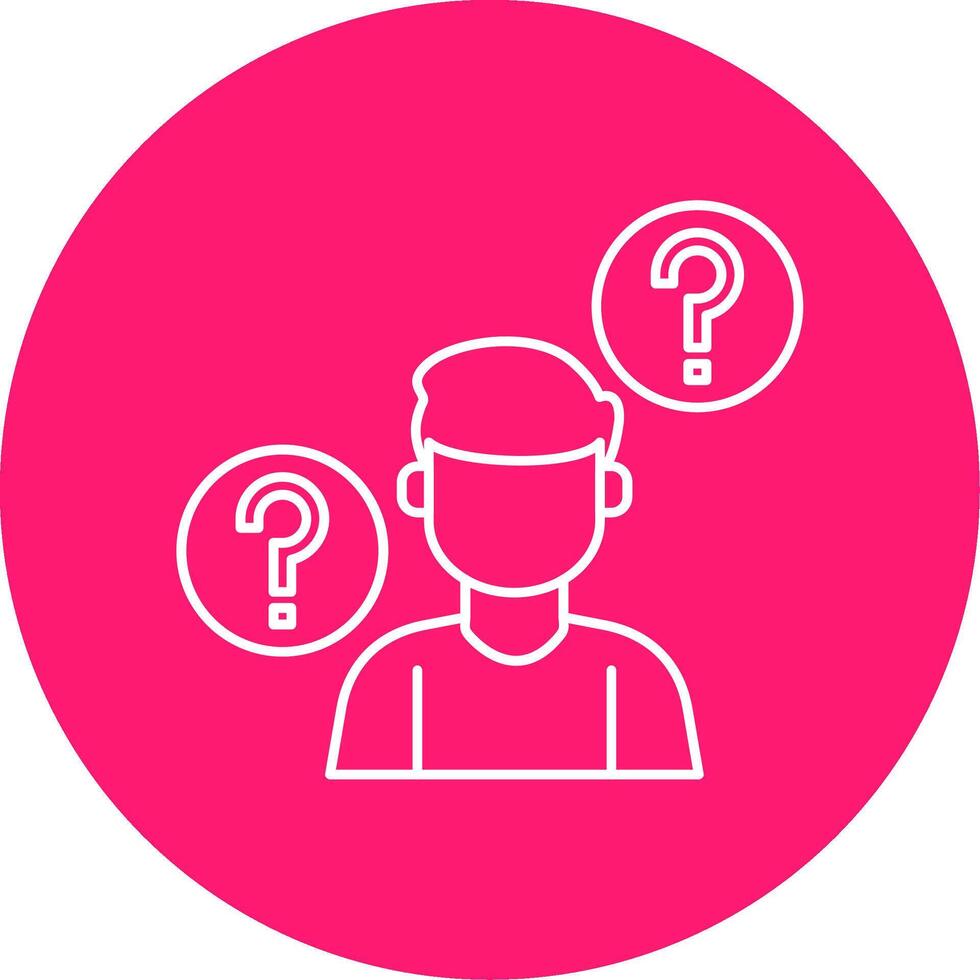 Memory Loss Line Multi Circle Icon vector