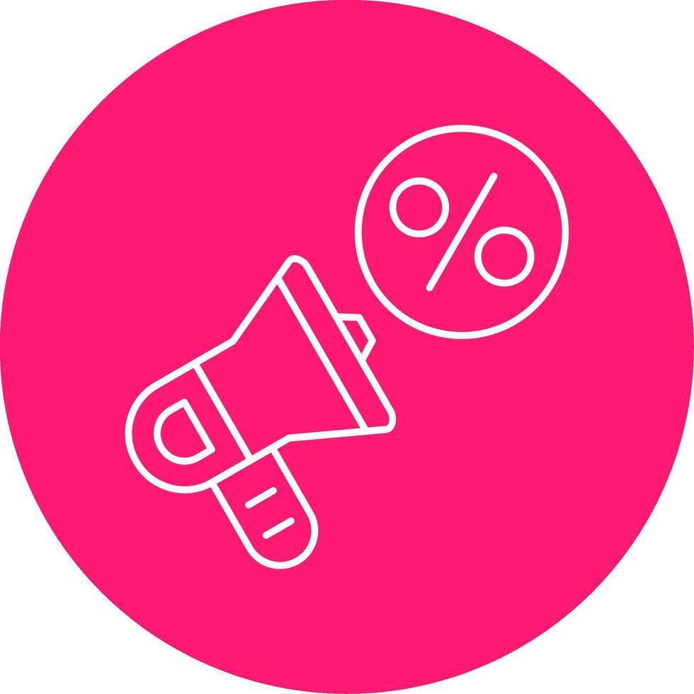 Promotion Line Multi Circle Icon vector