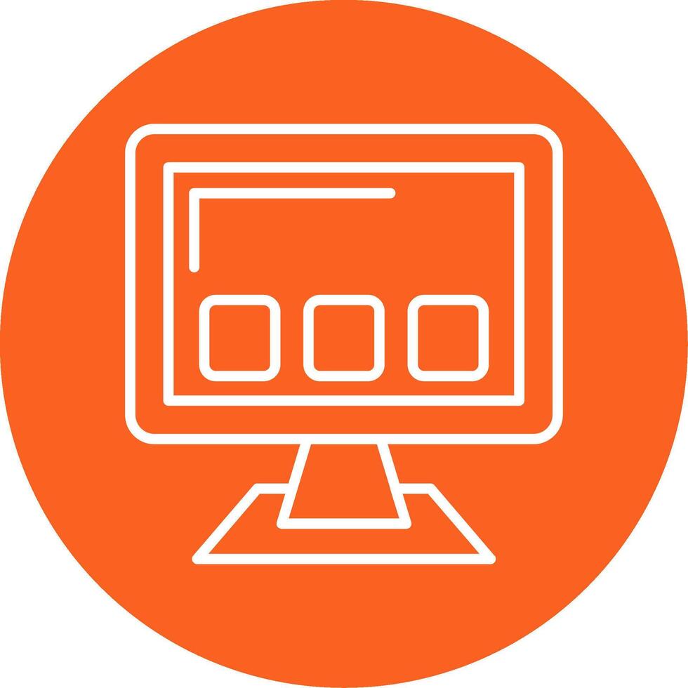 Apps Line Multi Circle Icon vector