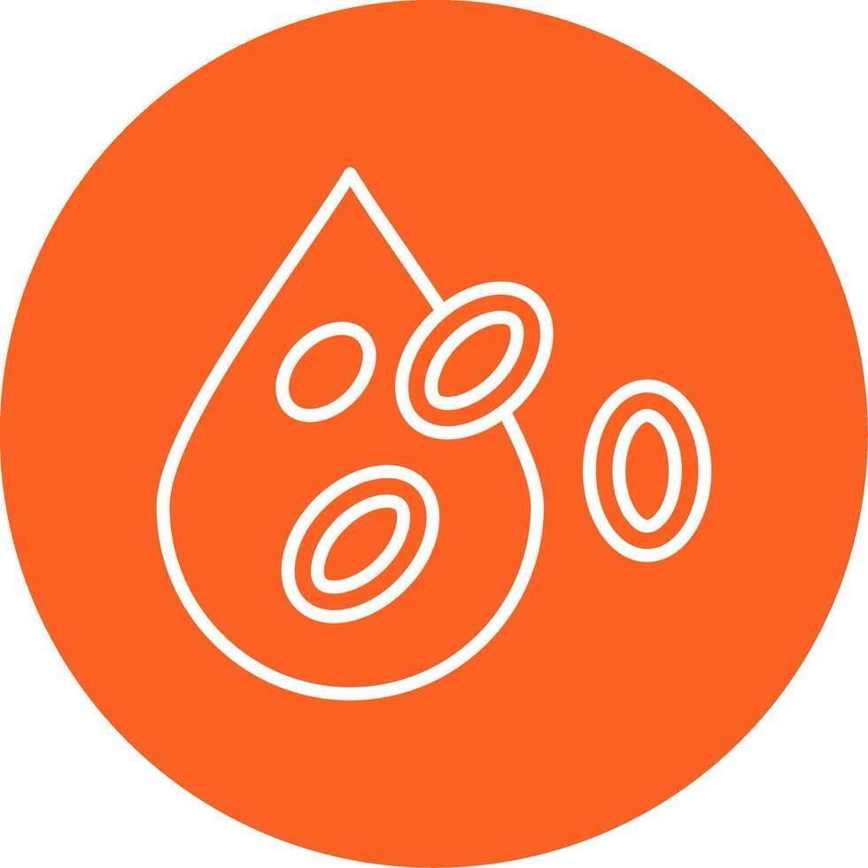 Platelet Line Multi Circle Icon vector