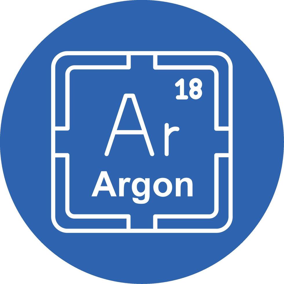 Argon Line Multi Circle Icon vector