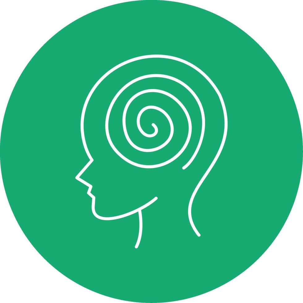 Hallucination Line Multi Circle Icon vector