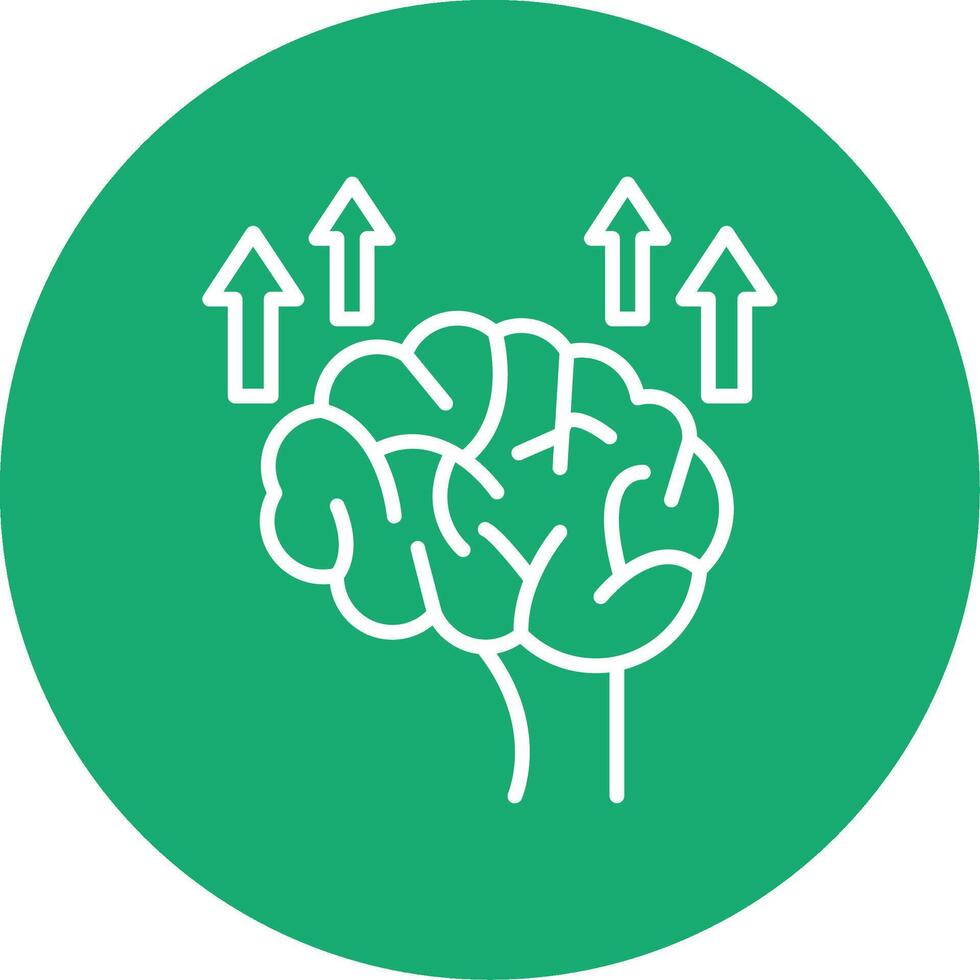 Neuroplasticity Line Multi Circle Icon vector
