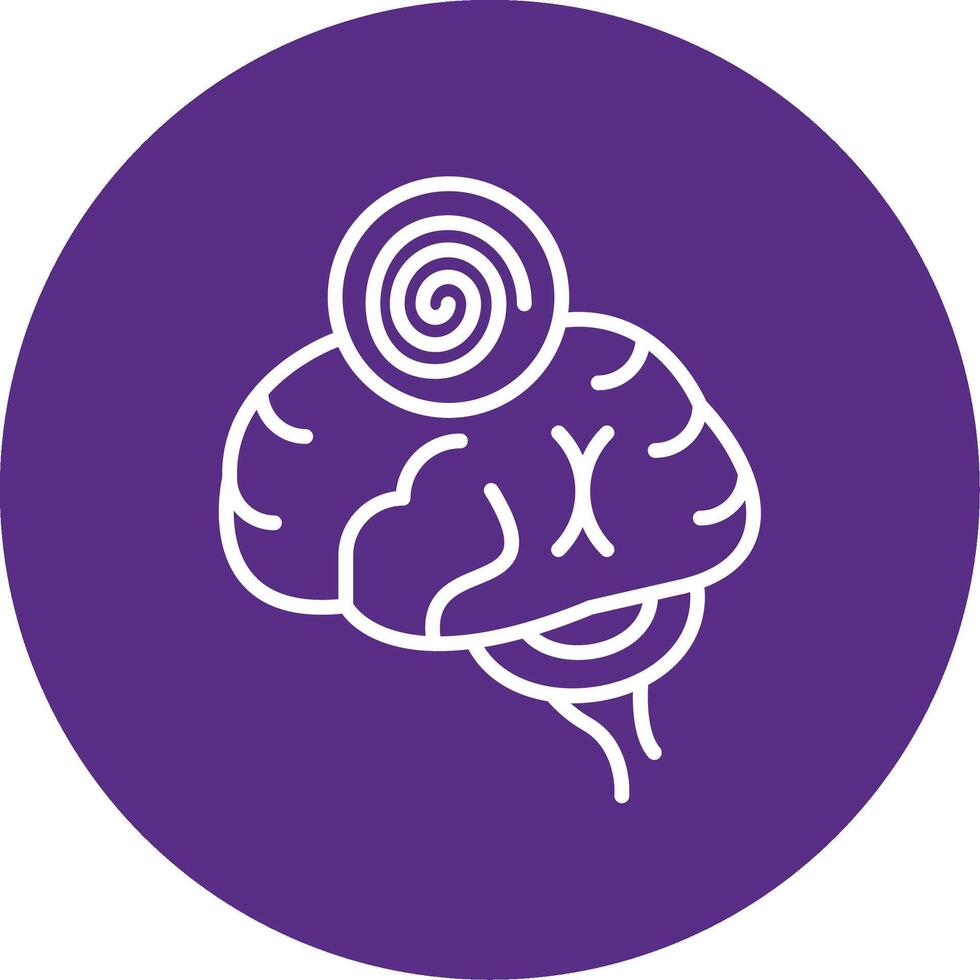Hypnosis Line Multi Circle Icon vector