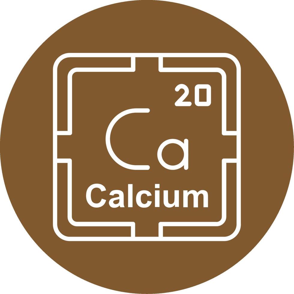 Calcium Line Multi Circle Icon vector