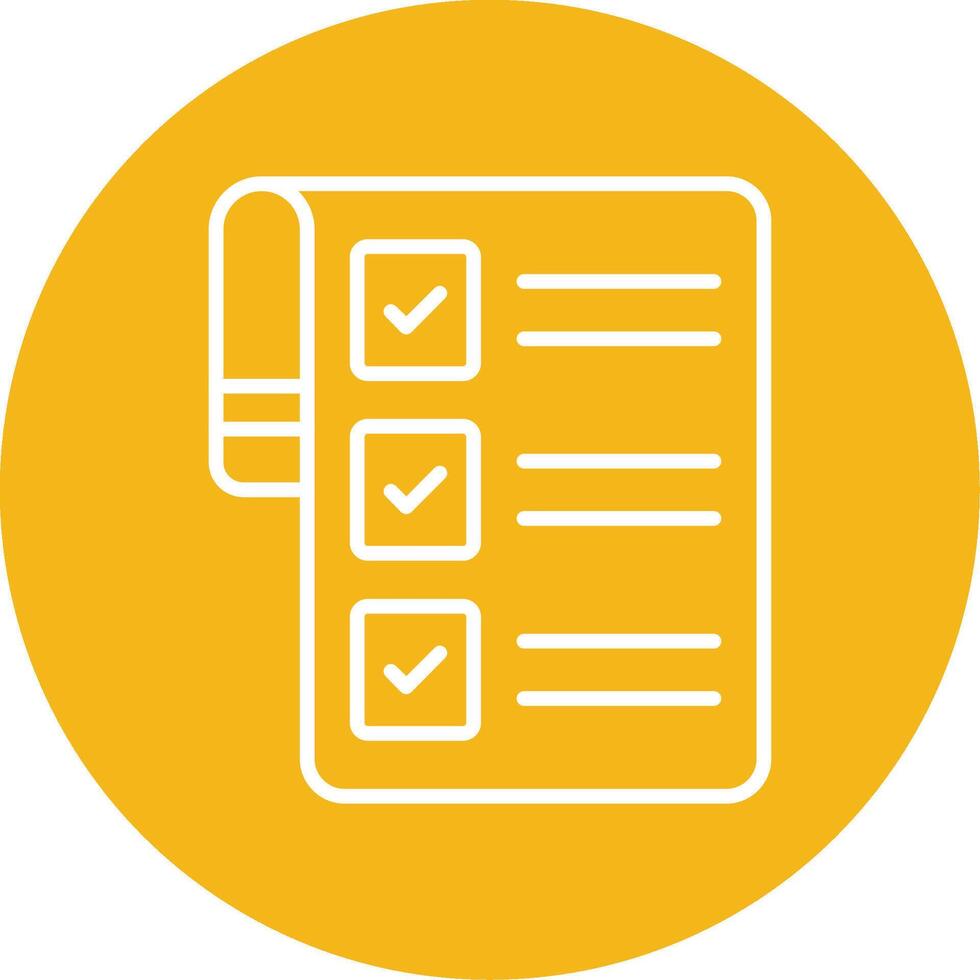 Checklist Line Multi Circle Icon vector