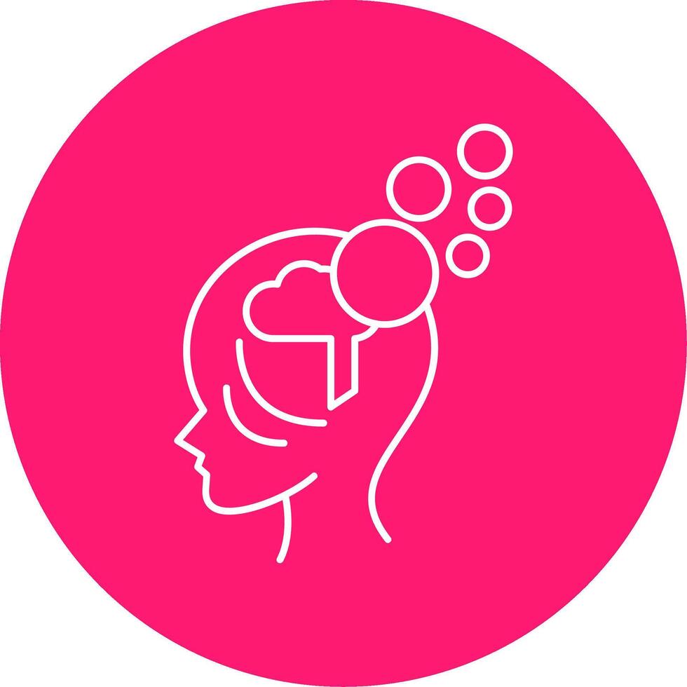 Amnesia Line Multi Circle Icon vector