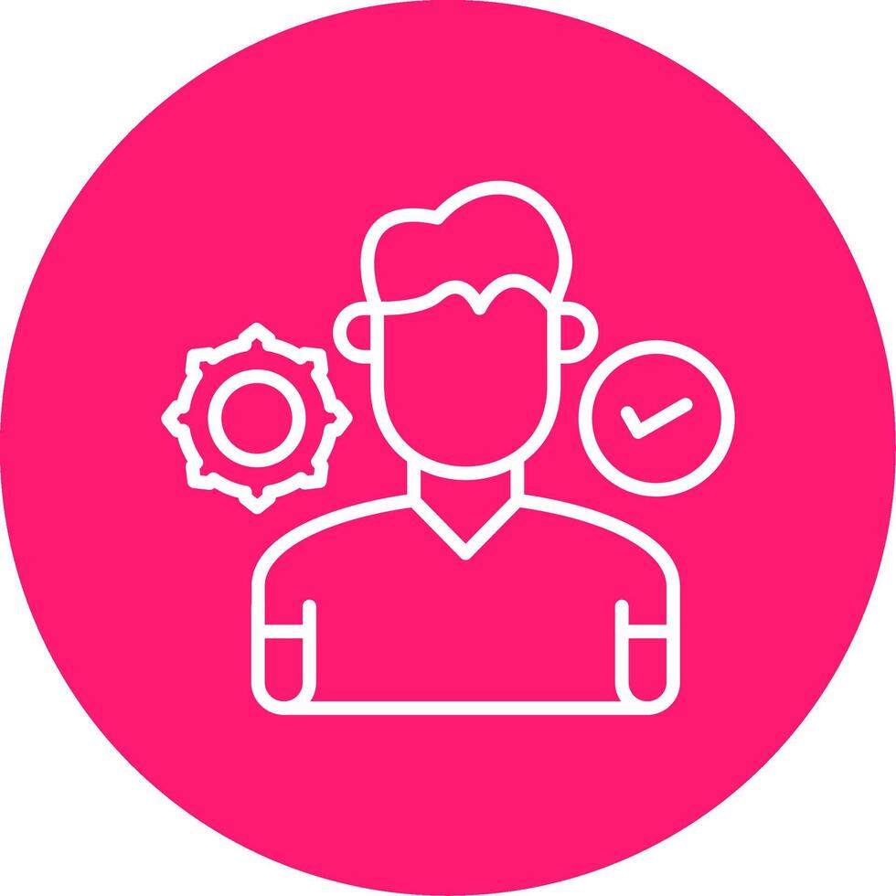 Coach Line Multi Circle Icon vector