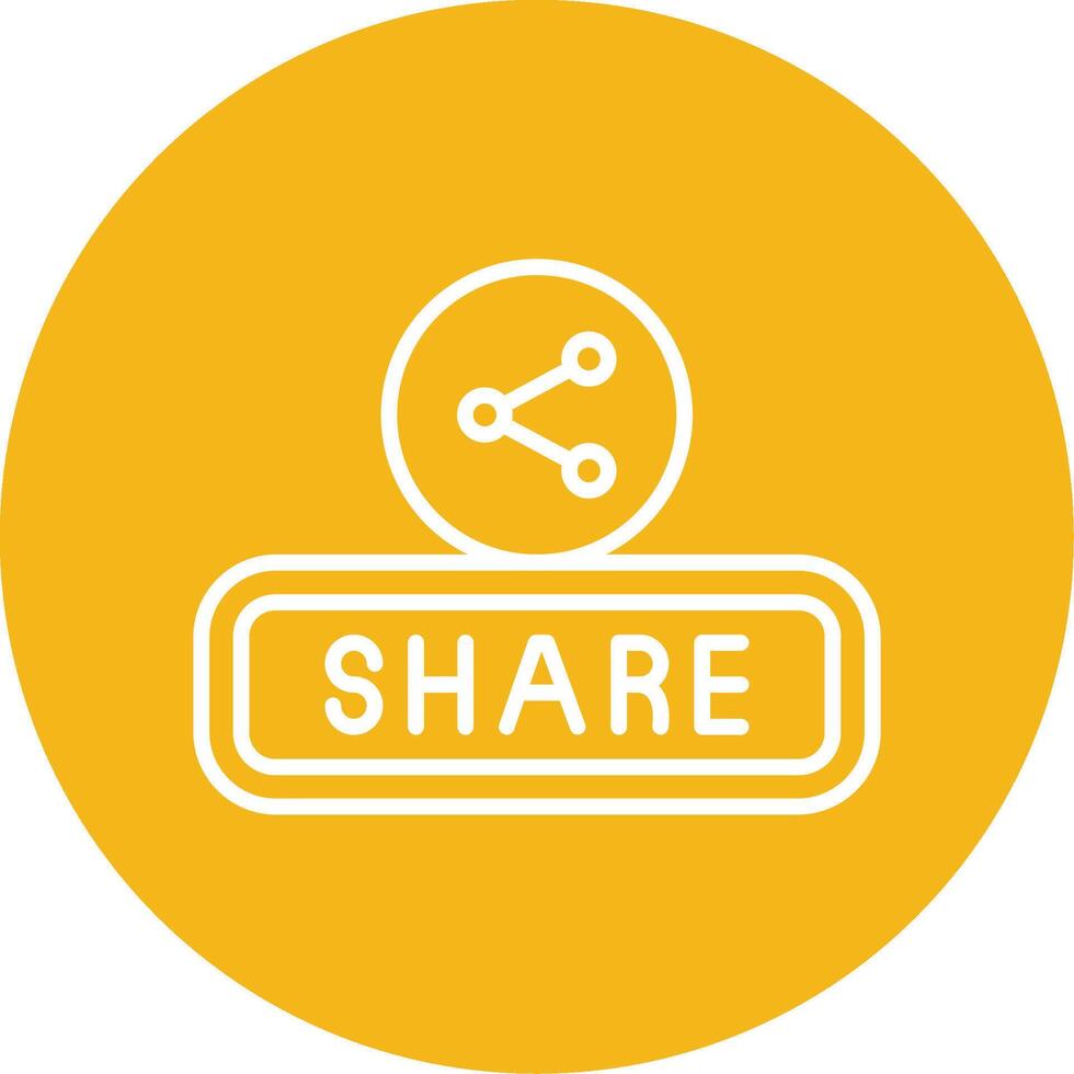 Share Line Multi Circle Icon vector