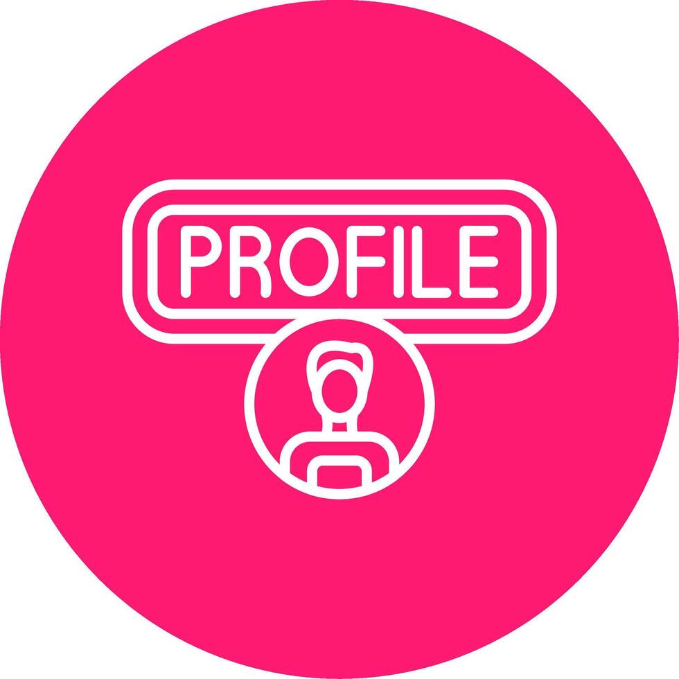 User Profile Line Multi Circle Icon vector