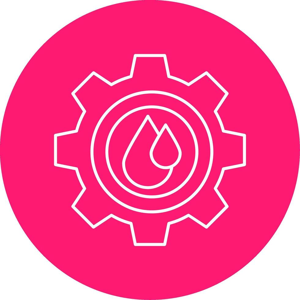 Water Qualties Line Multi Circle Icon vector