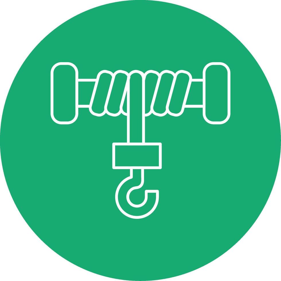 Hoist Line Multi Circle Icon vector