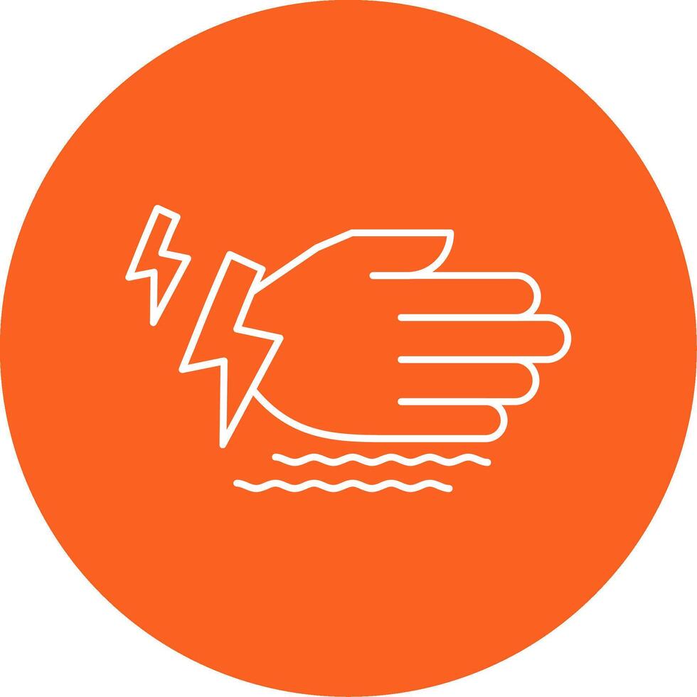 Tremor Line Multi Circle Icon vector