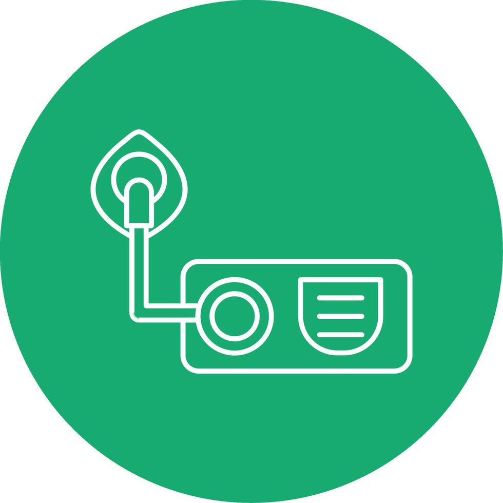 Oxygen Line Multi Circle Icon vector