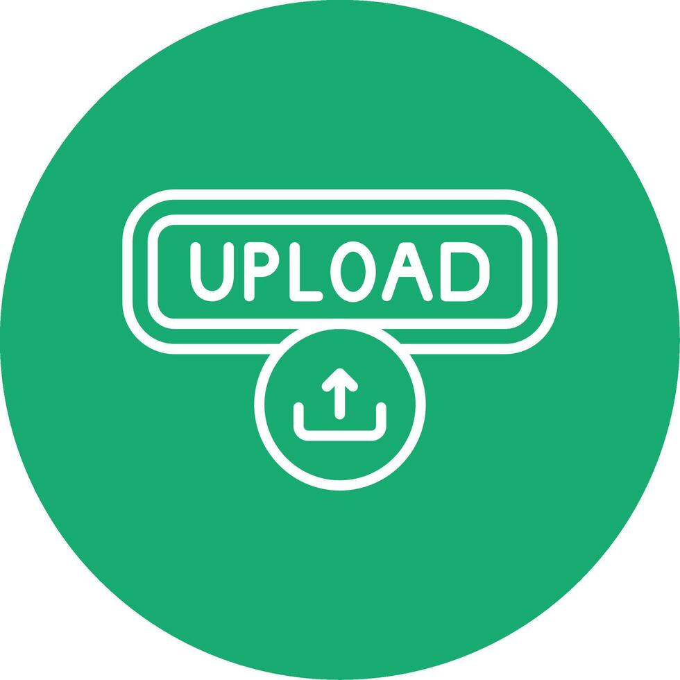 Upload Line Multi Circle Icon vector