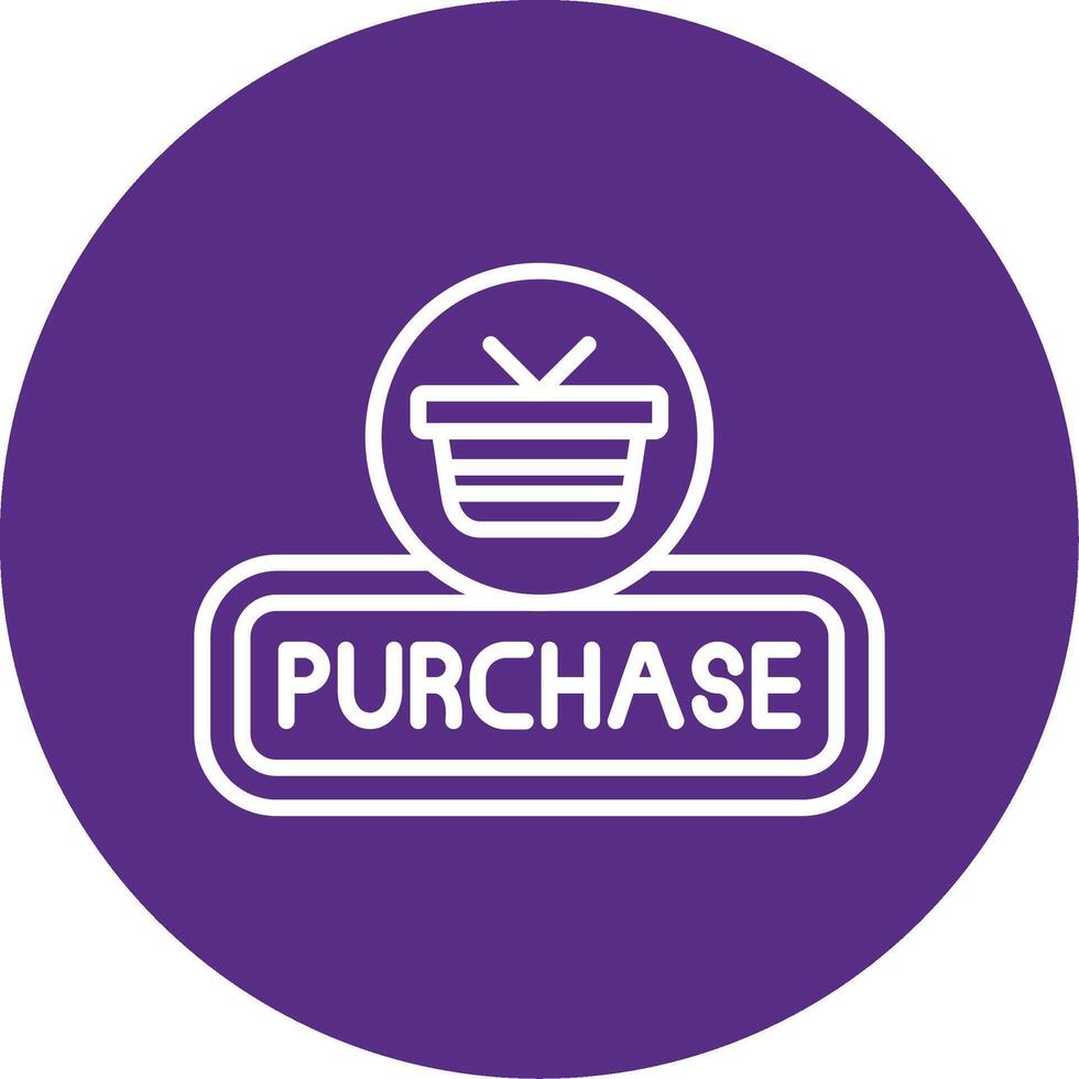 Purchase Line Multi Circle Icon vector