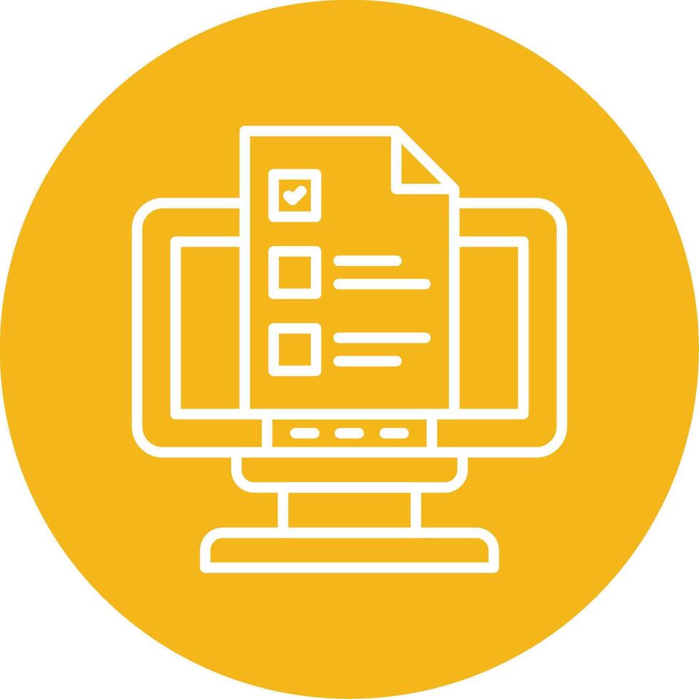 Brief Line Multi Circle Icon vector