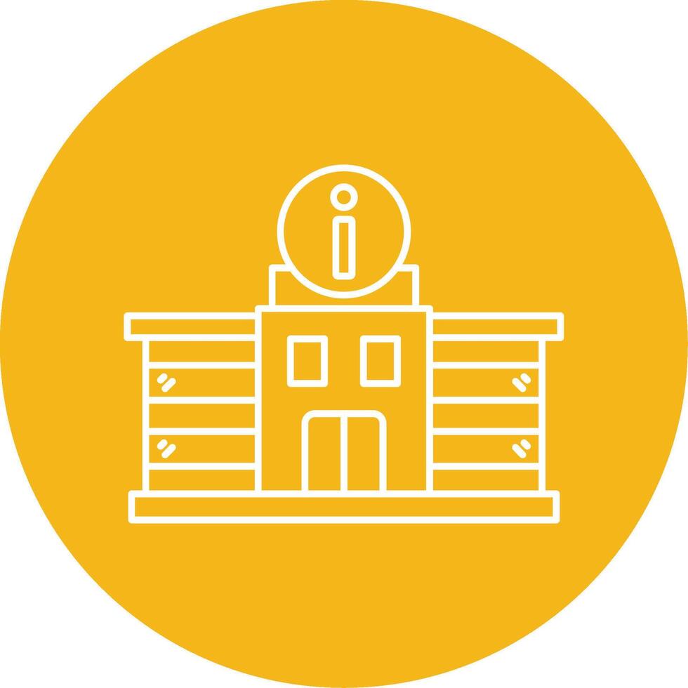 Information Center Line Multi Circle Icon vector