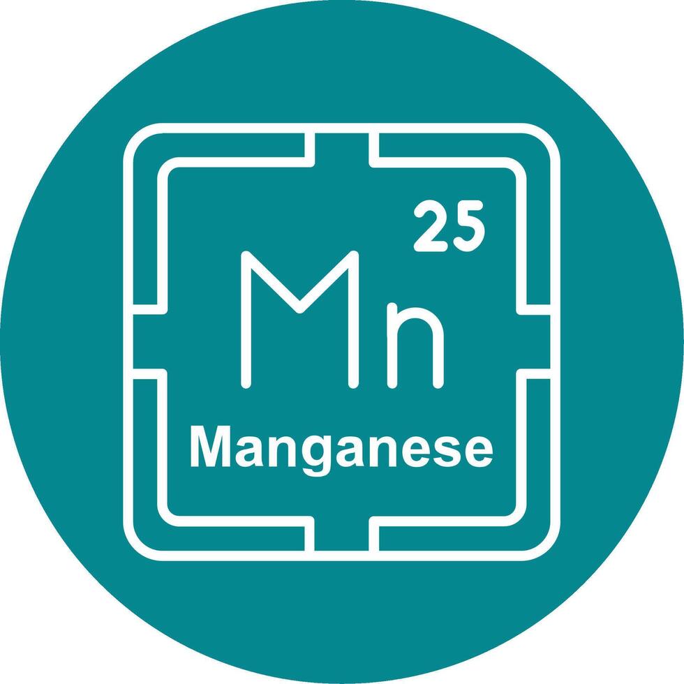 Manganese Line Multi Circle Icon vector