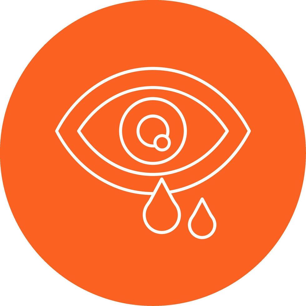 Eye Line Multi Circle Icon vector