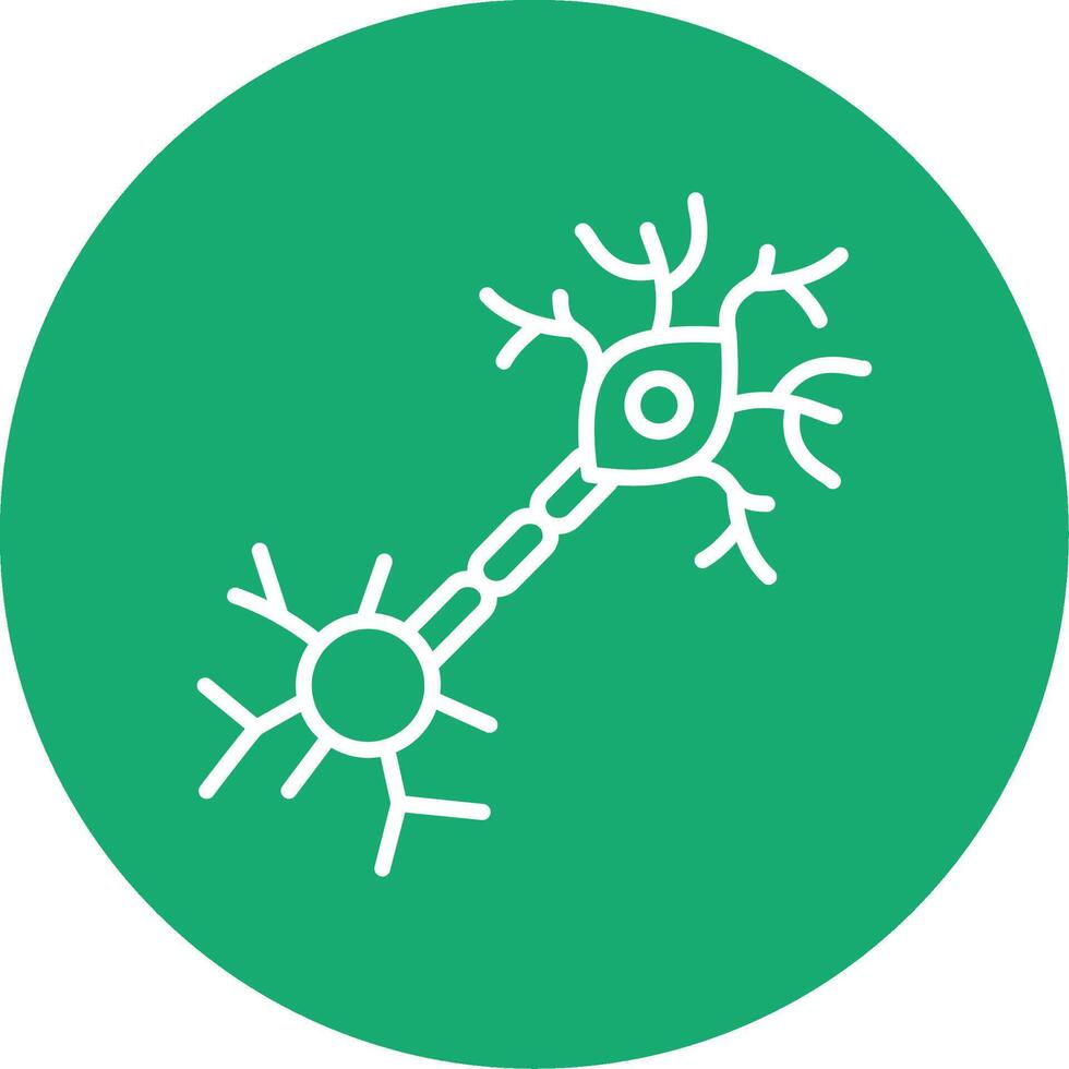 Multipolar Neuron Line Multi Circle Icon vector